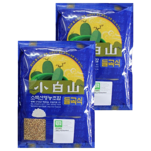 소백산영농조합 유기농 통밀쌀, 500g, 2개