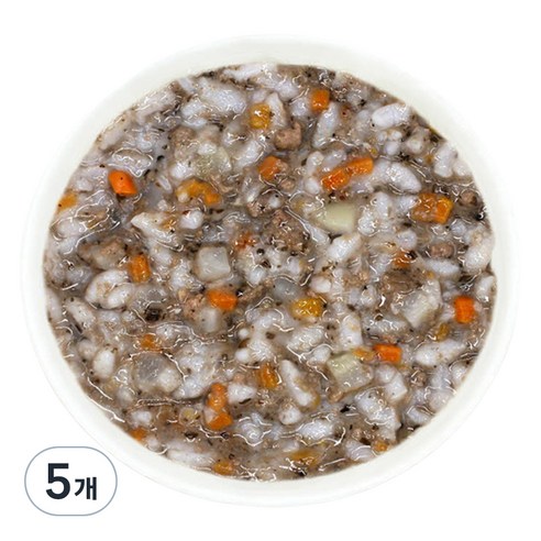 짱죽 실온 이유식 후기 진밥, 혼합맛(블루베리/한우), 160g, 5개
