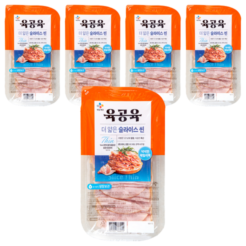 육공육 더 얇은 슬라이스 씬, 250g, 5개