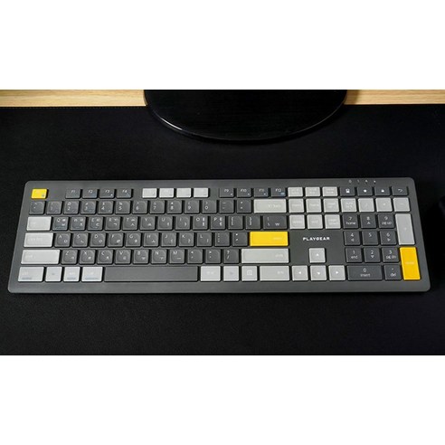 조용한 오피스와 집을 위한 플레이기어 블루투스 무소음 키보드