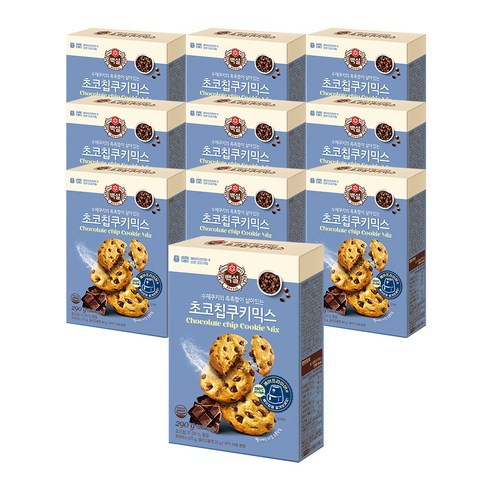 백설 초코칩 쿠키 믹스, 290g, 10개