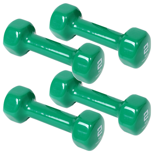 아이워너 PVC 컬러 아령, 2kg, 4개