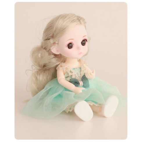 사리엘셀러브리티즈 미니 베이비돌 구체 관절 인형 01엘레나, 16cm, 혼합색상
