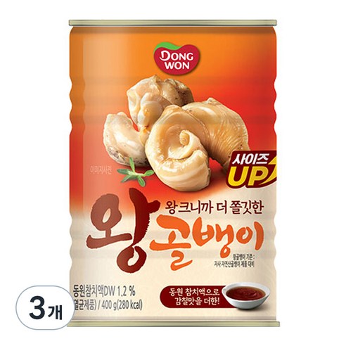 동원 왕골뱅이, 400g, 3개