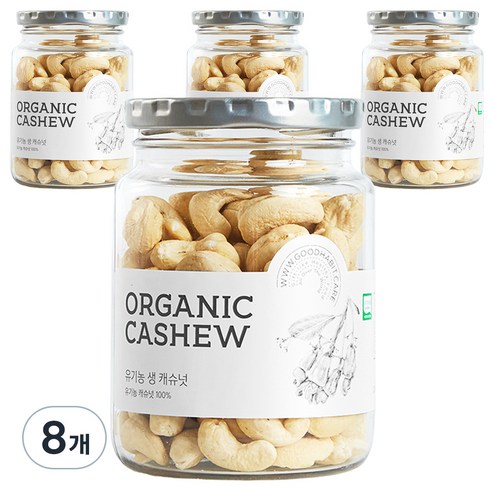 착한습관 유기농 캐슈넛, 200g, 8개