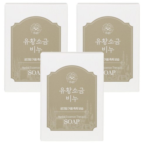 콩세알 유황소금비누, 85g, 3개