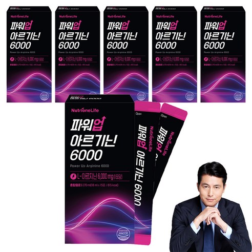 뉴트리원 파워업 L 아르기닌 6000, 270ml, 6개