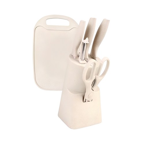 슈퍼리치 6종 칼세트 + 수납홀더 베이지, 7종, 1세트