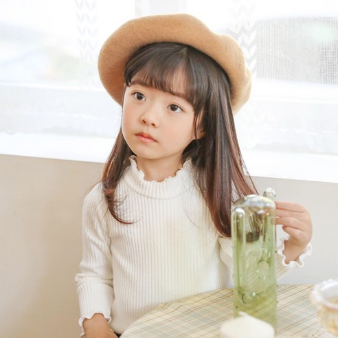 아동용 리즈 인조울 베레모
