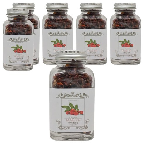 허브플러스 로즈힙 병 허브차, 45g, 1개입, 6개