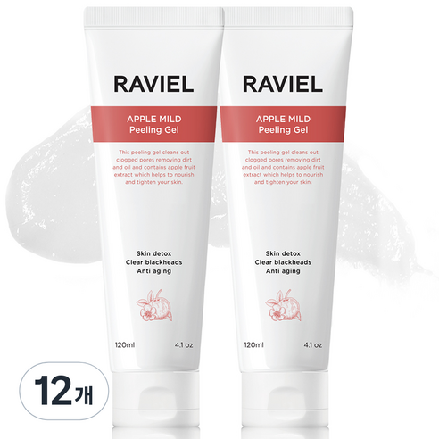 RAVIEL 사과 마일드 필링 젤, 120ml, 12개