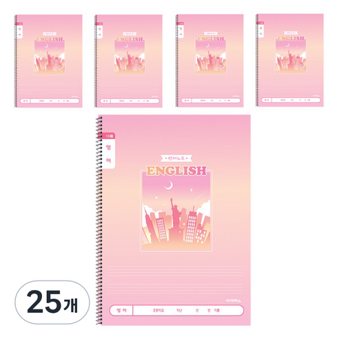 아이비스 초등 슬림 영어 넓은칸 12177, 뉴욕, 25개
