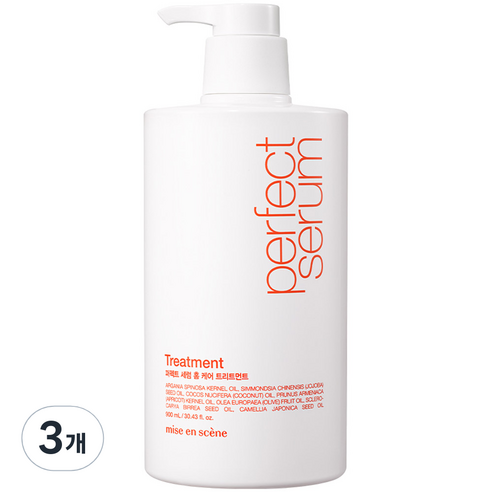 미쟝센 퍼펙트 세럼 손상케어 고영양 대용량 트리트먼트, 900ml, 3개