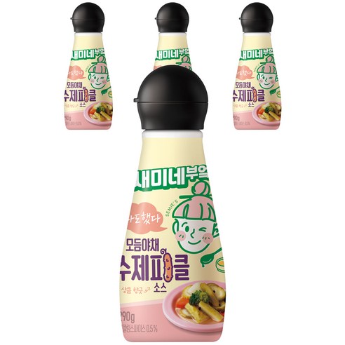 새미네부엌 모듬야채 수제피클 소스, 290g, 4개