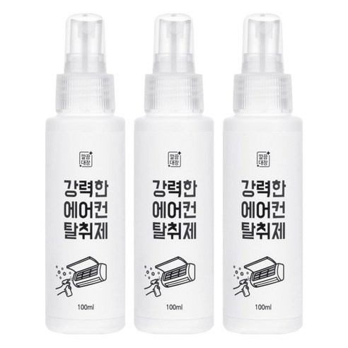 깔끔대장 강력한 에어컨 탈취제, 100ml, 3개