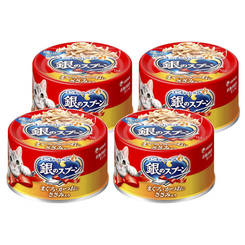 유니참긴노스푼 고양이 간식캔, 70g, 4개