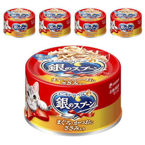 유니참긴노스푼 고양이 간식캔, 70g, 5개