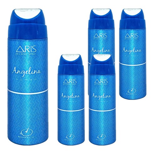 아리스 데오 바디 스프레이 안젤리나, 200ml, 5개