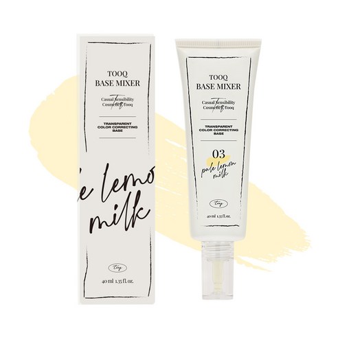 투크 트렌스페어런트 컬러 코렉팅 수채화 베이스 40ml, 03페일레몬밀크, 1개