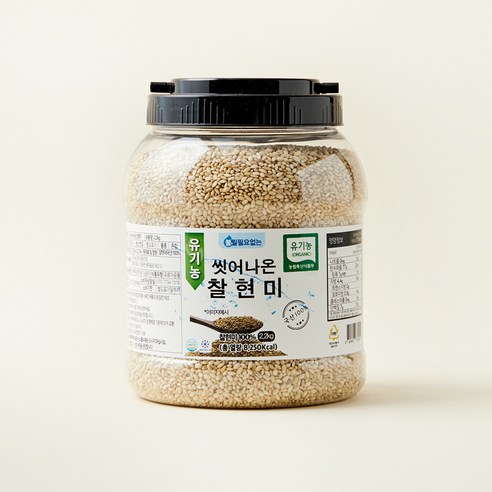 대구농산 유기농 씻어나온 찰현미, 2.2kg, 1통