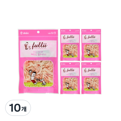 후루루 고양이 슬라이스 간식, 게살맛, 30g, 10개
