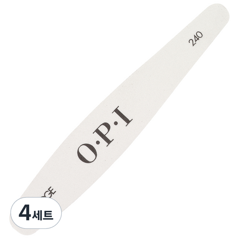 오피아이 엣지 화이트 파일240, 혼합 색상, 4세트