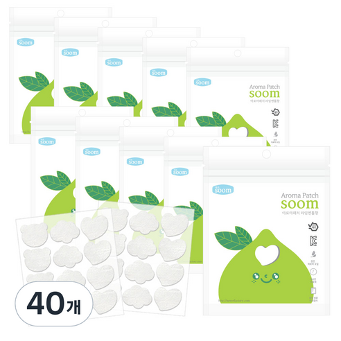 SOOM 아로마 패치 라임멘톨향 24p, 40개