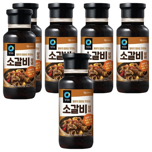 청정원 소갈비양념, 500g, 6개