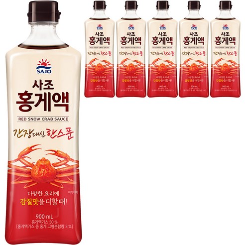 사조 홍게액, 900ml, 6개