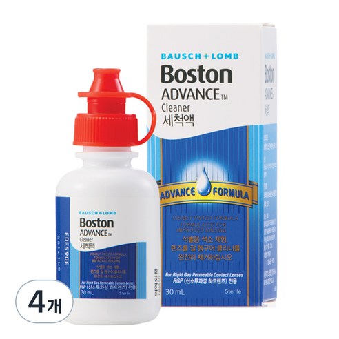 보스톤 어드밴스 클리너 렌즈세정액, 30ml, 4개