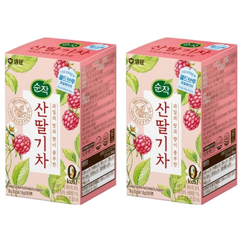 순작 산딸기차 콜드브루 과일허브티, 1.8g, 20개입, 2개