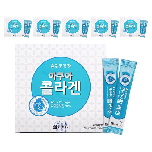 종근당건강 아쿠아 콜라겐, 120g, 6개