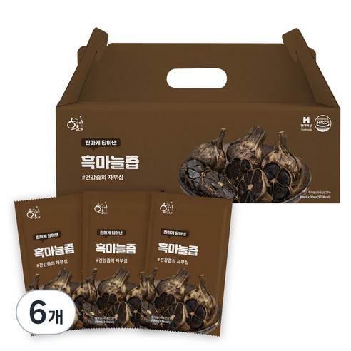 황금이네 흑마늘즙 30p, 2.4L, 6개