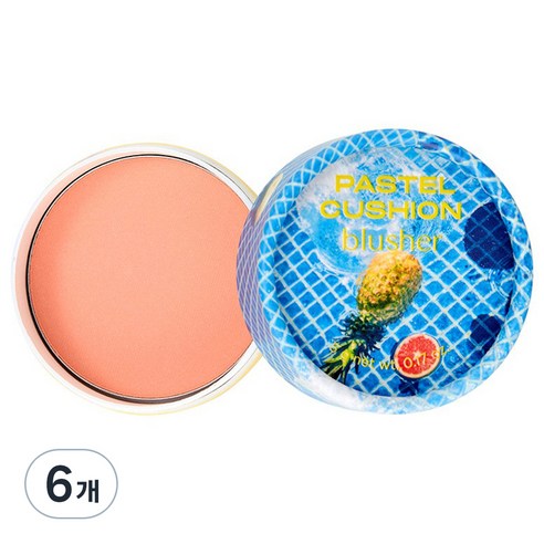 fmgt 파스텔 쿠션 블러셔 5g, 03 풀사이드 오렌지, 6개