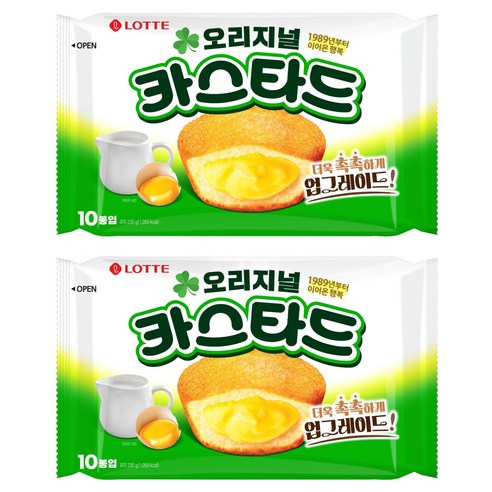 롯데카스타드 오리지널, 230g, 2개