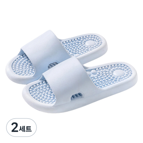 언헤브 뉴 컬러 지압 슬리퍼 250, 03 스카이블루, 2세트