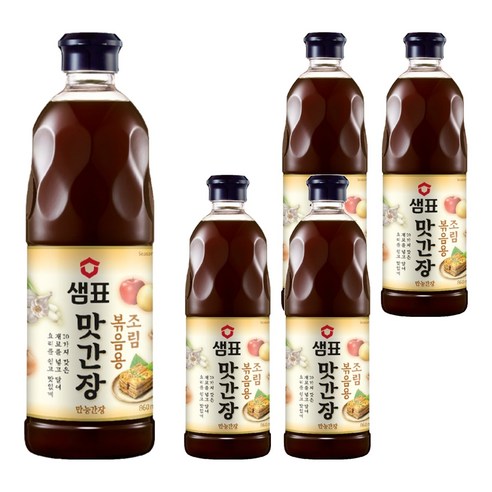 샘표 조림볶음용 맛간장, 860ml, 5개