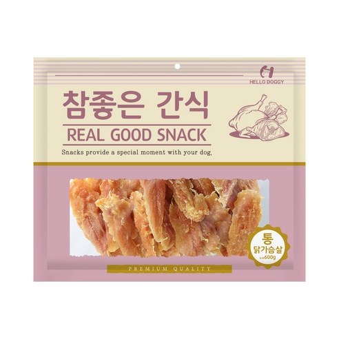 헬로도기 참좋은간식 헬로도기 강아지 간식, 통닭가슴살, 400g, 1개