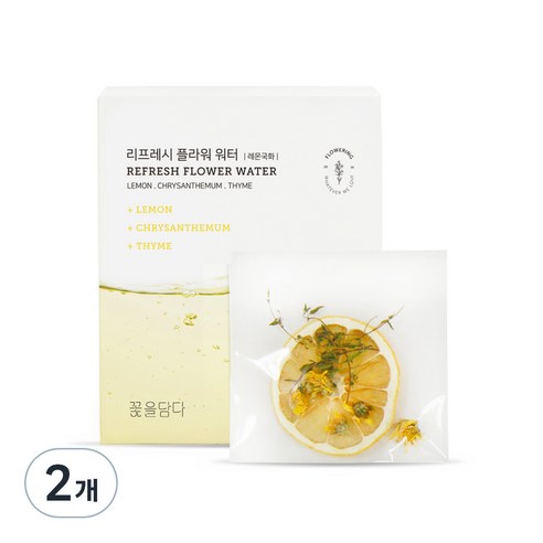 꽃을담다 리프레시 플라워워터 레몬국화, 7g, 10개입, 2개