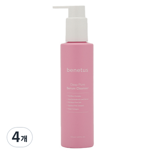 베네투스 딥 퓨어 세럼 클렌저, 4개, 150ml