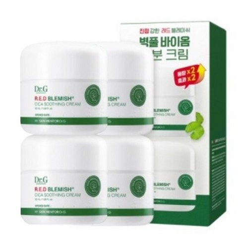 닥터지 레드 블레미쉬 시카 수딩 데이크림 듀오, 50ml, 4개