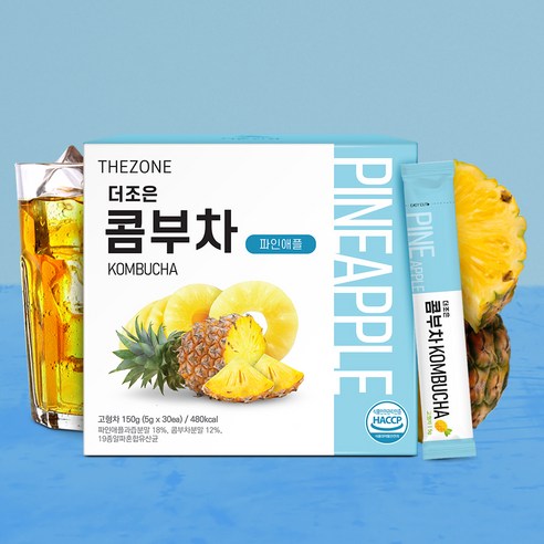 건강과 상쾌함을 위한 더조은 콤부차 파인애플