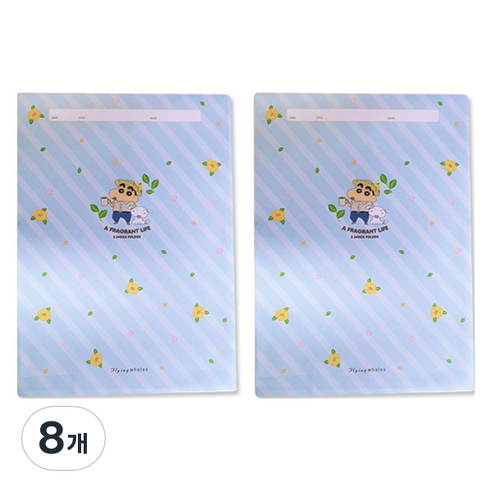 짱구는못말려 5분류 A4 버전 2 인덱스 홀더, 꽃짱구, 8개