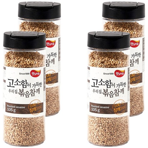 햇님마을 고소함이 가득한 우리집 볶음참깨, 105g, 4개