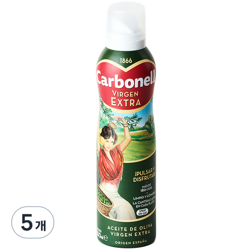 카르보넬 엑스트라버진 올리브오일 스프레이, 200ml, 5개