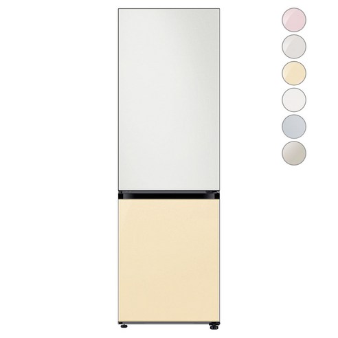 [색상선택형] 삼성전자 비스포크 냉장고 방문설치, 코타 화이트 + 글램 바닐라