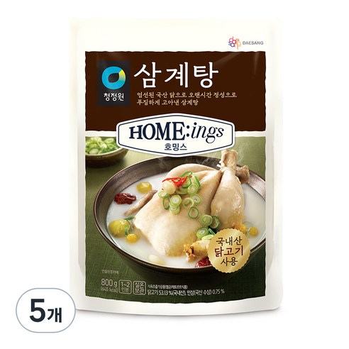 대상 청정원 호밍스 삼계탕, 4개, 800g