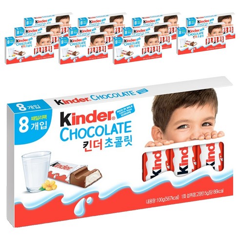 킨더 초콜릿 T8, 100g, 12개