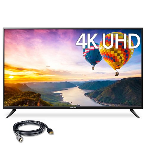 티비  주연테크 4K UHD LED TV, 139cm(55인치), J55UHD-D3, 스탠드형, 고객직접설치