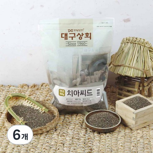 대구상회 치아씨드, 500g, 6개